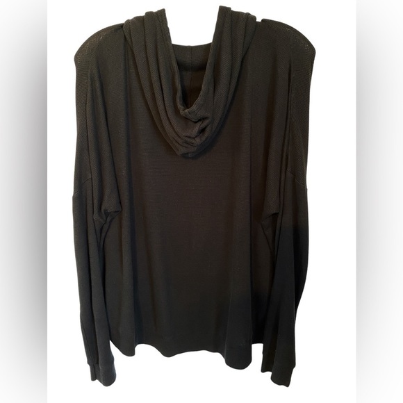 Victoria's Secret Supermodel Essentials Black Hooded Sleep  Shirt Ladies Med - Picture 2 of 12